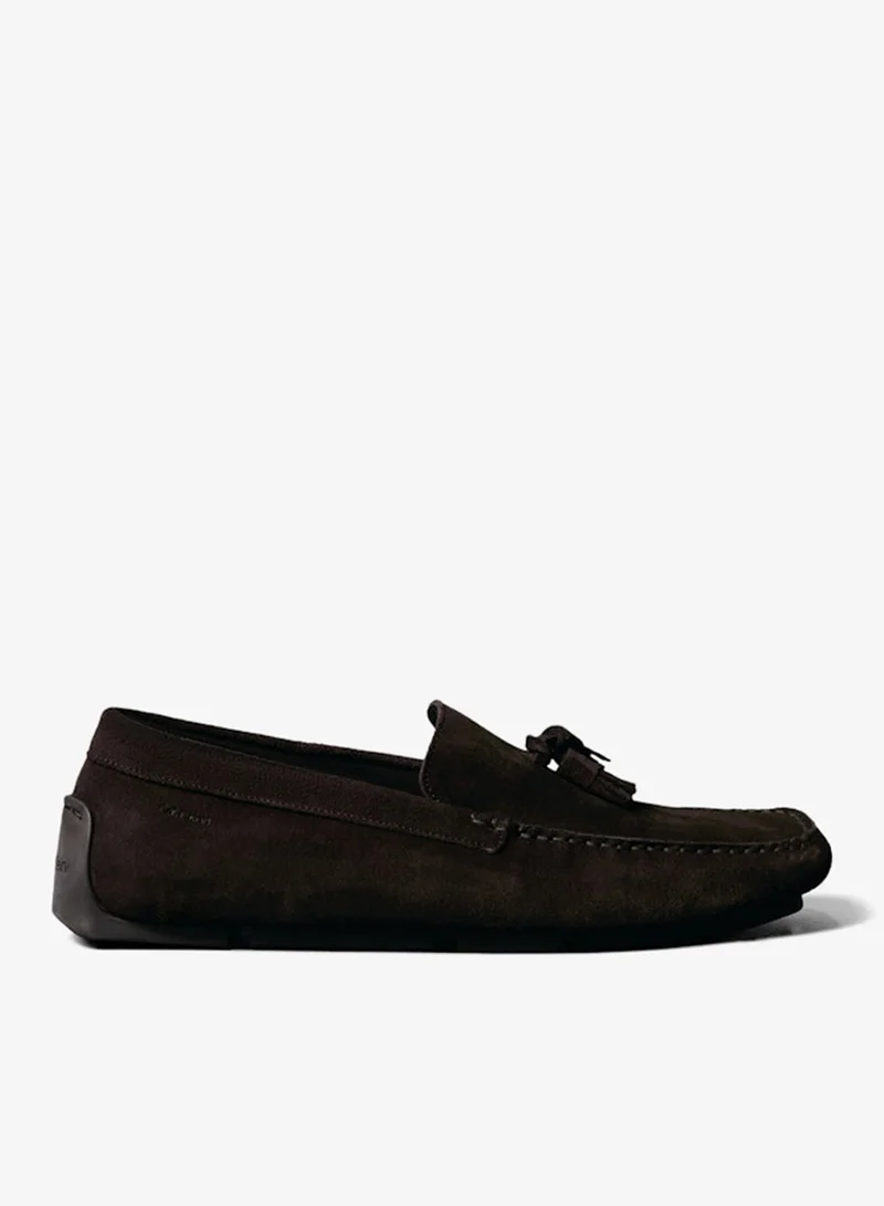 CALVIN KLEIN Suede Moccasin Driving Shoes